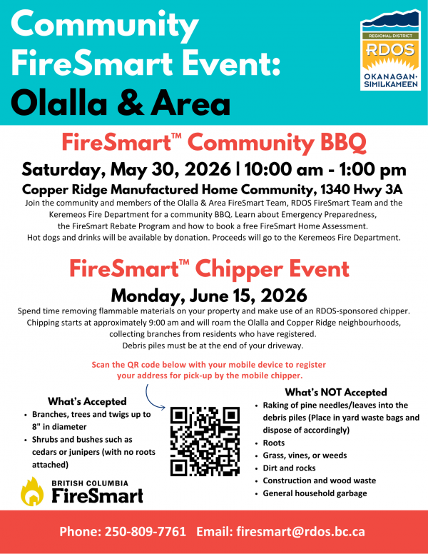 Olalla Area Chipping Event and BBQ May June 2027
