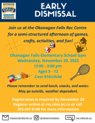Early Dismissal November 32