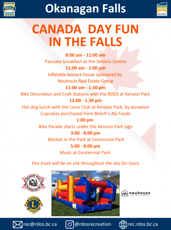Canada Day Activities in OK Falls 