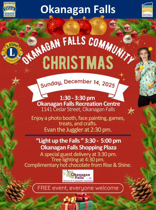 Okanagan Falls Community Christmas Dec 16